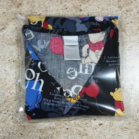 Disney Medical Scrub XS Womens Pocket Winnie The Poo Piglet Eeyore Tigger Top - Picture 11 of 11